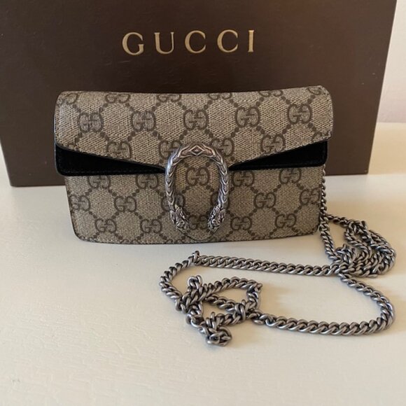 ✨ Authentic Gucci Dionysus Super Mini Bag GG Supreme ✨ - Picture 1 of 10